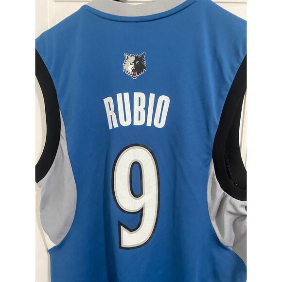 Ricky Rubio Minnesota Timberwolves Adidas Basketball Jersey Size S - Picture 4 of 6